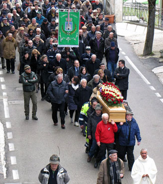 Il funerale del dottor Giuseppe Pisello