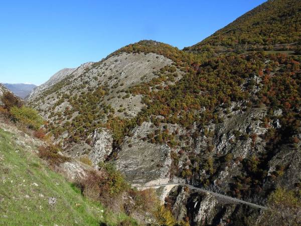 Foliage lungo le Gole del Sagittario