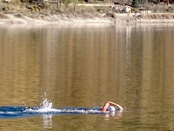 MICHELE BARBUSCIA DELL’IISA IN ALLENAMENTO  AL LAGO DI SCANNO