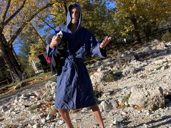 MICHELE BARBUSCIA DELL’IISA IN ALLENAMENTO  AL LAGO DI SCANNO