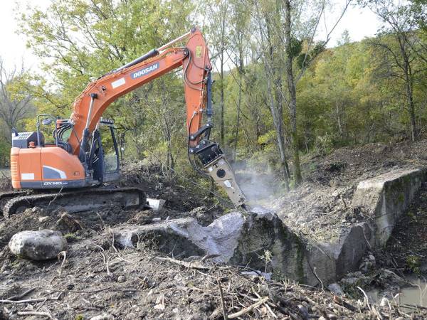 Rimozione delle barriere fluviali sul fiume Giovenco