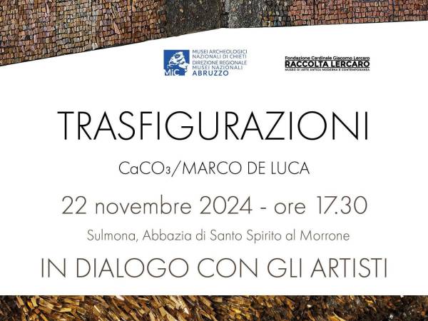 Incontro tematico con gli artisti e presentazione  del catalogo della mostra TRASFIGURAZIONI