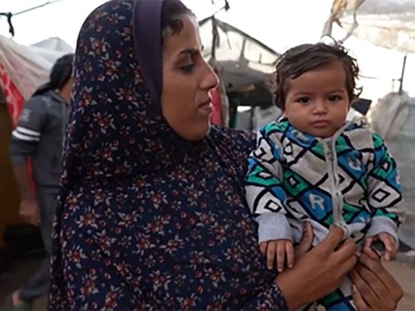 Guerra e freddo:  la vita  dei bambini a Gaza è un inferno
