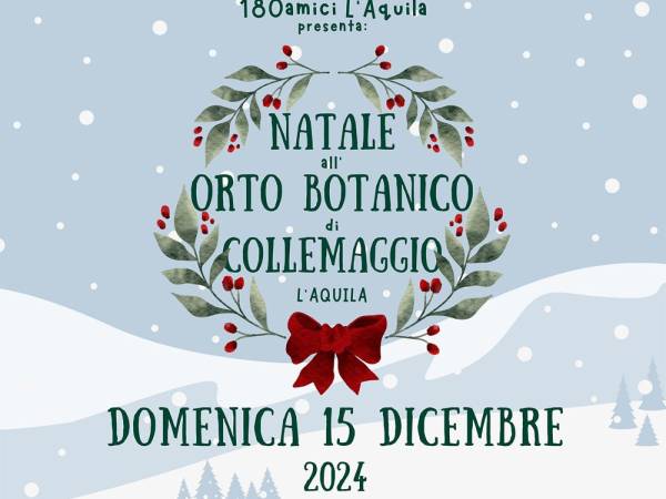 Natale all'Orto botanico di Collemaggio