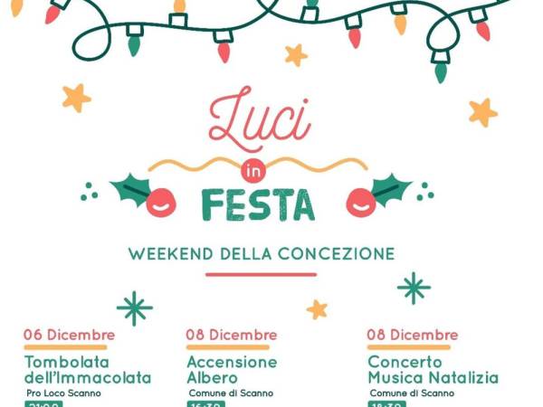 “Luci in festa” a Scanno per il weekend della Concezione