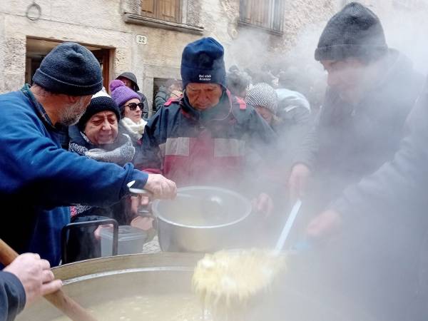 Scanno: Sant’Antonio Barone  e l’antico rito delle sagne con la ricotta