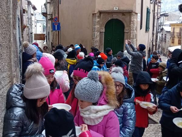 Scanno: Sant’Antonio Barone  e l’antico rito delle sagne con la ricotta