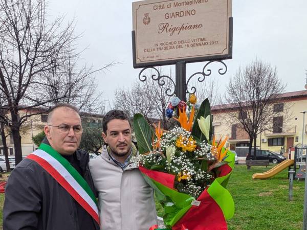 A otto anni dalla tragedia Montesilvano ricorda le vittime di Rigopiano