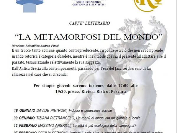 L’Università D’Annunzio ha inaugurato il “Caffè Letterario”  con il seminario “La Metamorfosi del Mondo”.