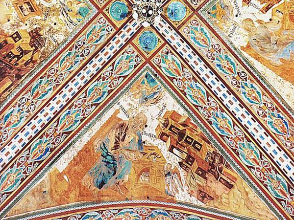 Festa di San Francesco: proiettata la vela originale di San Matteo sulla volta della Basilica di Assisi