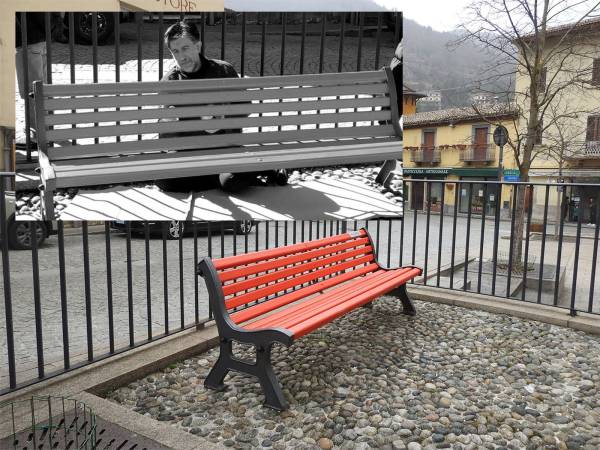 Scanno: la Panchina Rossa come monito contro la violenza sulle donne è in restauro