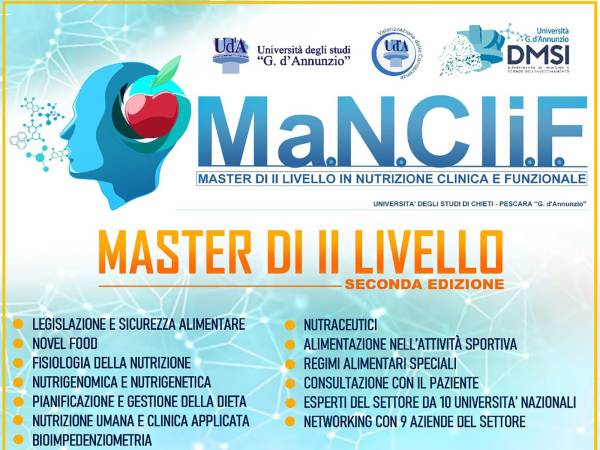 Alla “d’Annunzio” il Master su Nutrizione clinica e funzionale 