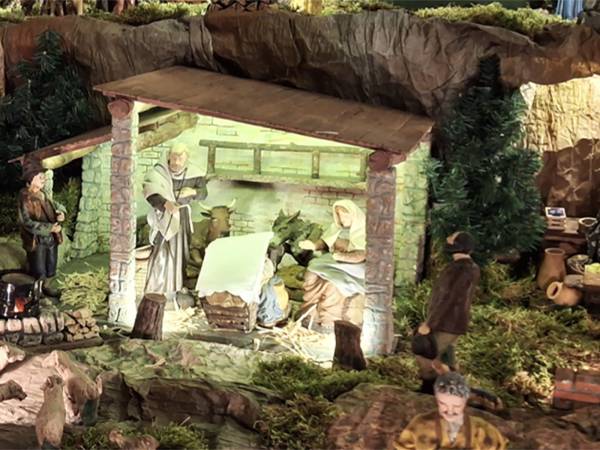 A Scanno un suggestivo e artigianale presepe semovente allestito nella chiesa parrocchiale
