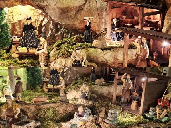 A Scanno un suggestivo e artigianale presepe semovente allestito nella chiesa parrocchiale