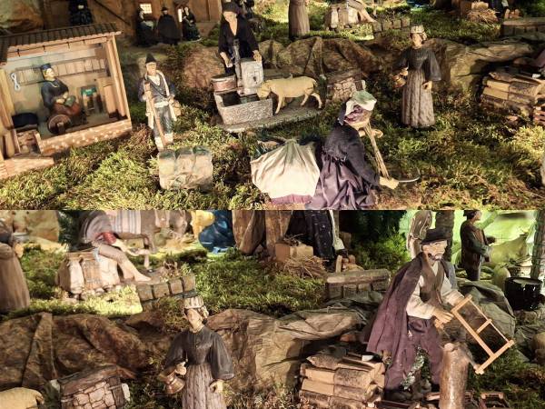 A Scanno un suggestivo e artigianale presepe semovente allestito nella chiesa parrocchiale