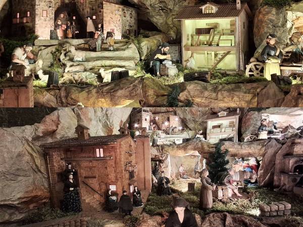 A Scanno un suggestivo e artigianale presepe semovente allestito nella chiesa parrocchiale