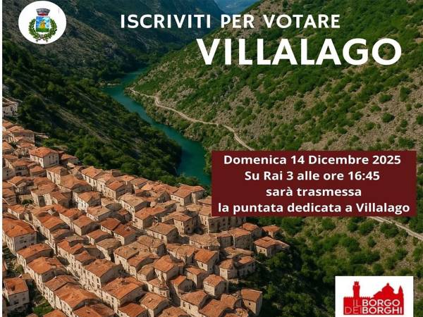 Villalago a “il Borgo dei Borghi”: iscriviti per votare