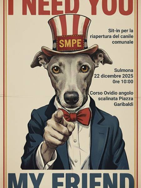 SIT- IN A SULMONA PER LA RAPIDA RIAPERTURA DEL CANILE COMUNALE