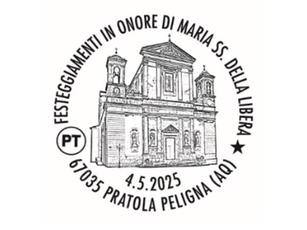 ANNULLO FILATELICO PER LA FESTA DELLA MADONNA DELLA LIBERA A PRATOLA PELIGNA