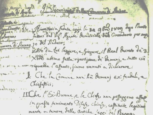 Scanno e l’economia pastorale in un documento del 12 novembre 1809