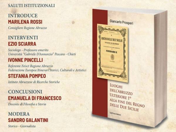 "Luoghi dell’Abruzzo Ulteriore 1° alla fine del Regno delle Due Sicilie"