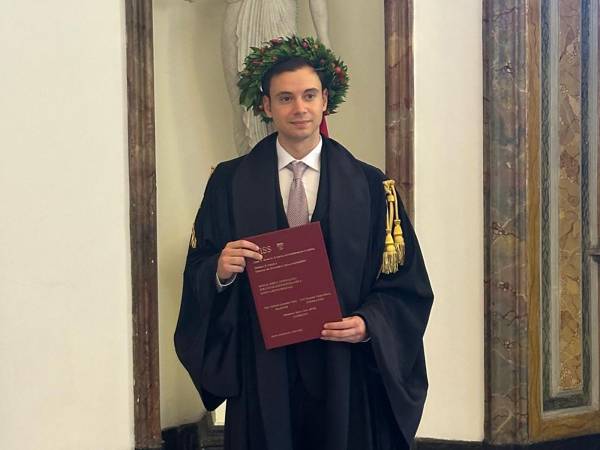 Auguri a Sebastiano Sarno per la Laurea Magistrale in “Governo, Amministrazione e Politica”