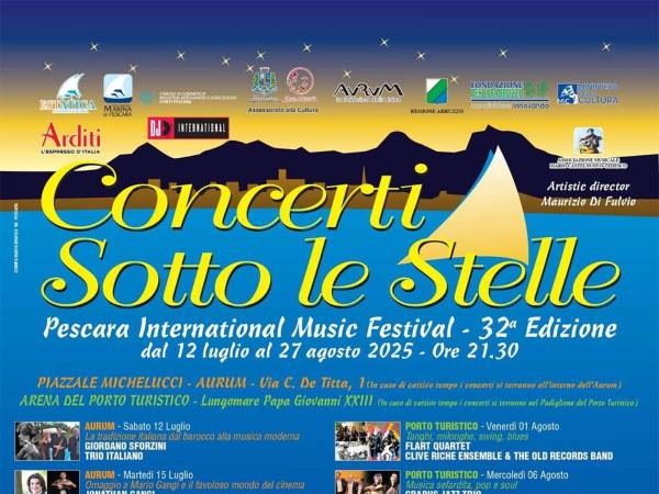 Da oggi "Concerti sotto le stelle" all'Aurum e al Porto Turistico