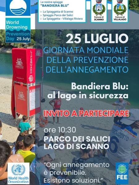 GIORNATA MONDIALE DELLA PREVENZIONE DELL'ANNEGAMENTO AL LAGO DI SCANNO