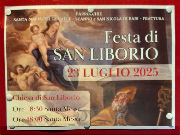 Oggi festa di San Liborio a Scanno con due sante messe nella sua chiesetta campestre aperta al culto nel 1705
