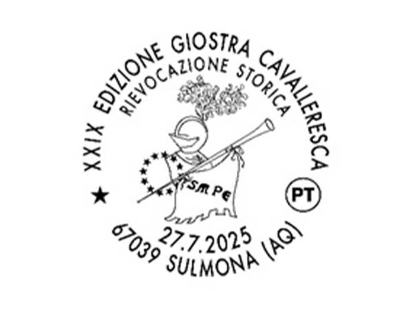 SULMONA: ANNULLO FILATELICO PER LA XXIX EDIZIONE DELLA GIOSTRA CAVALLERESCA