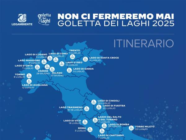 La ventesima edizione della Goletta dei Laghi fa tappa in Abruzzo