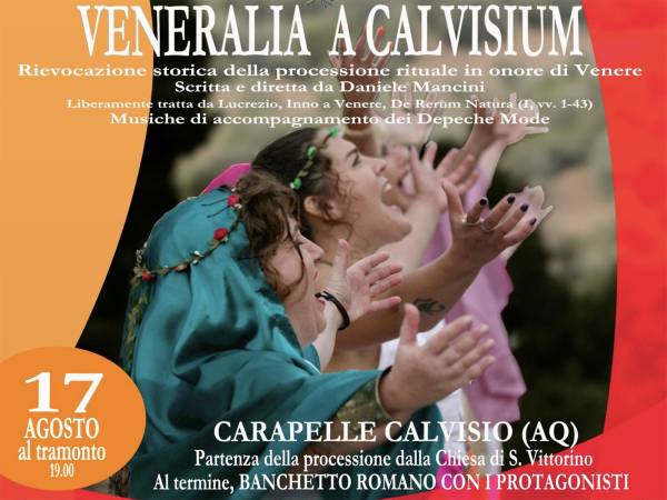  "Veneralia a Calvisium" il 17Agosto a Carapelle Calvisio 