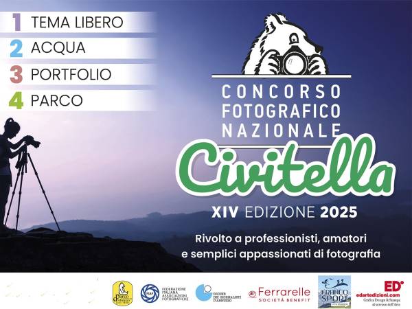 APERTE LE ISCRIZIONI ALLA XIV° EDIZIONE DEL CONCORSO FOTOGRAFICO NAZIONALE CIVITELLA 