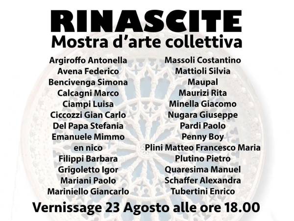 RINASCITE - UN PONTE DA ROMA A L’AQUILA PER LA PERDONANZA 2025 CON 26 ARTISTI D’ARTE CONTEMPORANEA