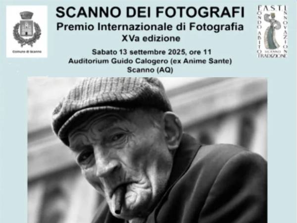 A ENRICO SPERANZA IL “PREMIO SCANNO PER LA FOTOGRAFIA 2025” 
