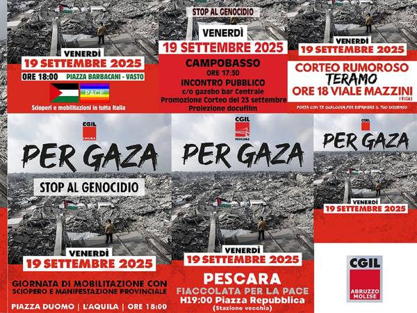Oggi giornata di mobilitazione nazionale “Per Gaza”