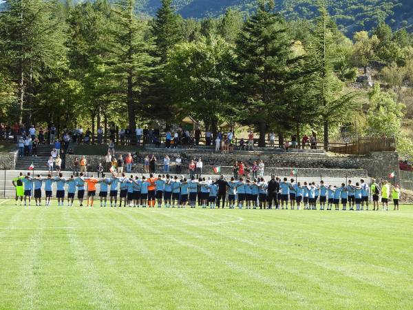 Inaugurato ieri a Villalago il campo sportivo restaurato con i finanziamenti regionali