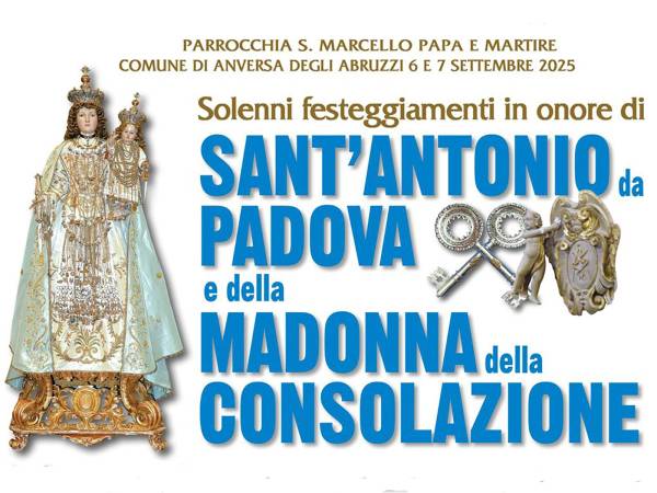 Solenni festeggiamenti ad Anversa di Sant’Antonio e della Madonna della Consolazione
