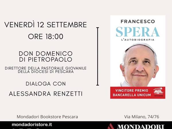 Papa Francesco e i giovani: a Pescara la presentazione del libro "Spera"