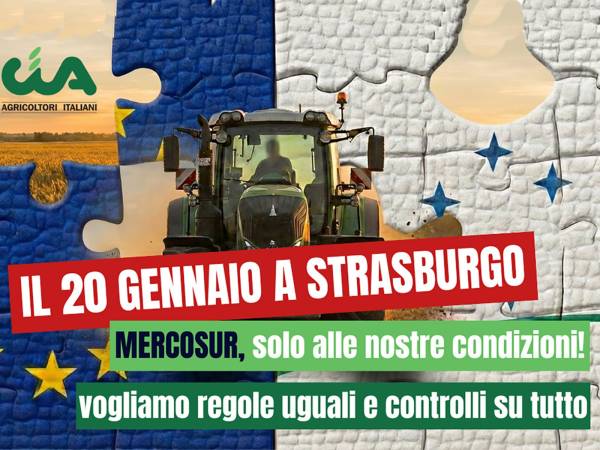 Cia manifesta a Strasburgo il 20 gennaio