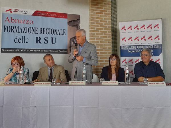 SNALS Abruzzo: Rinnovati gli organi statutari provinciali