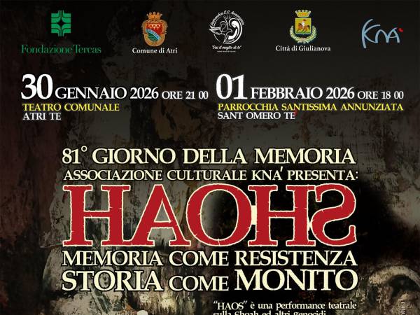 Quinta edizione di HAOHS, performance teatrale per Giornata della Memoria