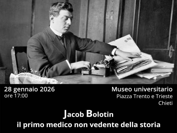 Seminario di studi su “Jacob Bolotin, il primo medico non vedente della storia”