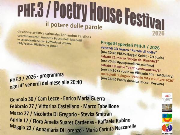 PHF.3/ Poetry House Festival 2026
