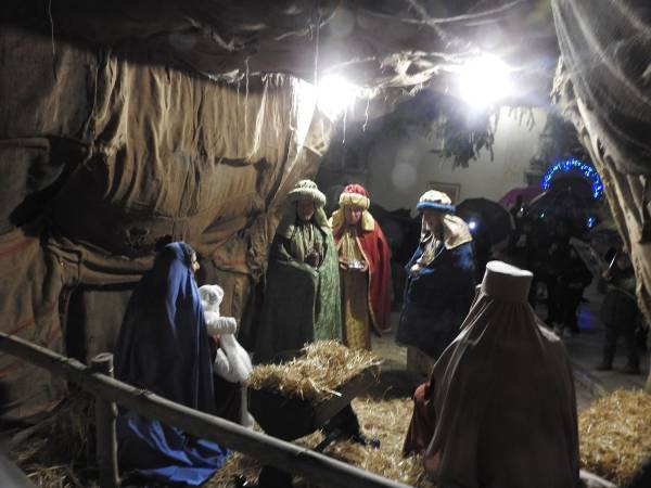 A SCANNO IERI SERA È ANDATO IN SCENA ALL'APERTO IL “PRESEPE NEL PRESEPE”