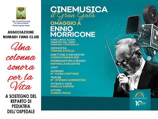A SULMONA LE NOTE DI ENNIO MORRICONE SI UNISCONO ALLA SOLIDARIETÀ