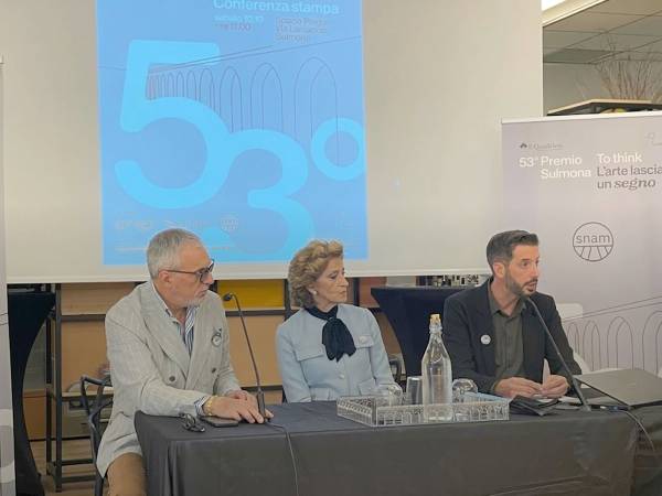 Il vernissage della 53ª edizione del "Premio Sulmona" si terrà sabato 17 ottobre alle ore 11:00