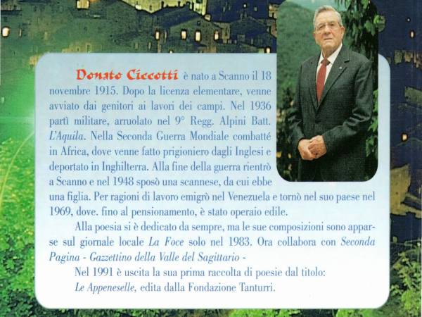 Omaggio al poeta Donato Ciccotti