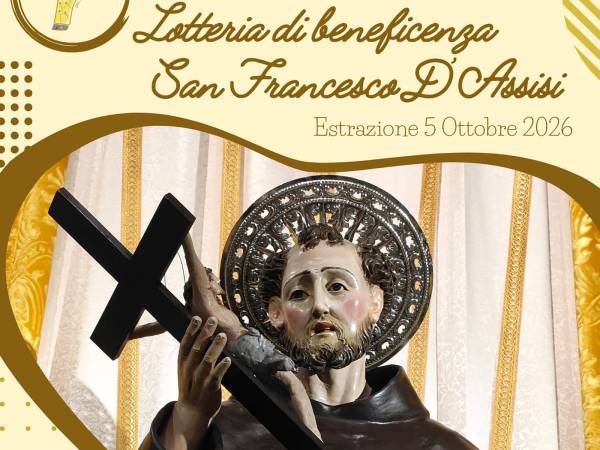 I numeri vincenti della Lotteria di beneficenza “San Francesco di Assisi”