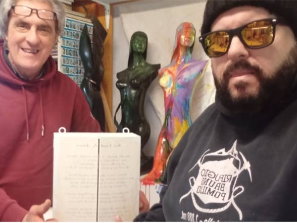  LA SCULTURA "OMAGGIO AL VATE" DEL MAESTRO ANTONIO DI CAMPLI